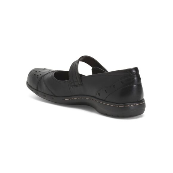 COBB HILL ROCKPORT Black Leather Petra Comfort Mary Jane Flats - Picture 2 of 2